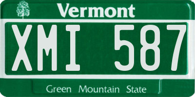 VT license plate XMI587