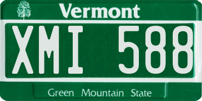 VT license plate XMI588