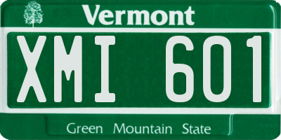 VT license plate XMI601