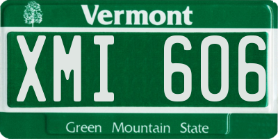 VT license plate XMI606