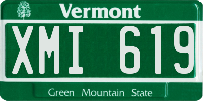 VT license plate XMI619