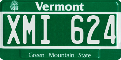 VT license plate XMI624