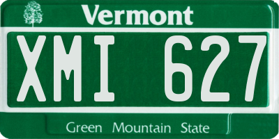 VT license plate XMI627