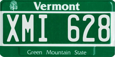 VT license plate XMI628