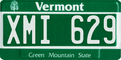 VT license plate XMI629