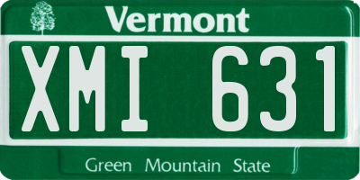 VT license plate XMI631