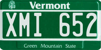 VT license plate XMI652