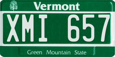 VT license plate XMI657