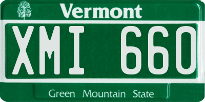 VT license plate XMI660