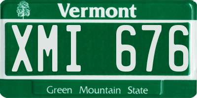VT license plate XMI676