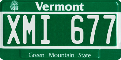 VT license plate XMI677