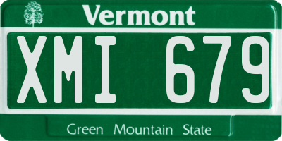 VT license plate XMI679