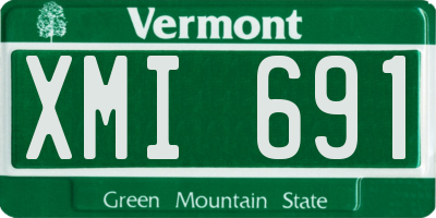 VT license plate XMI691