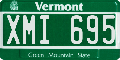 VT license plate XMI695