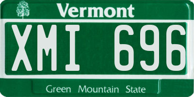 VT license plate XMI696
