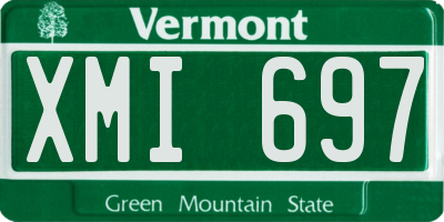 VT license plate XMI697