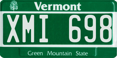 VT license plate XMI698
