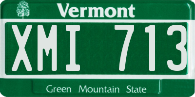 VT license plate XMI713