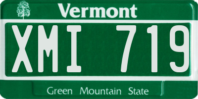 VT license plate XMI719