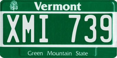 VT license plate XMI739