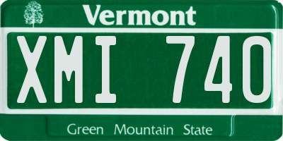 VT license plate XMI740