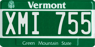 VT license plate XMI755