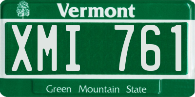 VT license plate XMI761