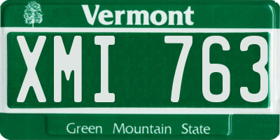 VT license plate XMI763