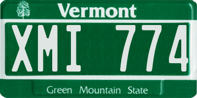 VT license plate XMI774