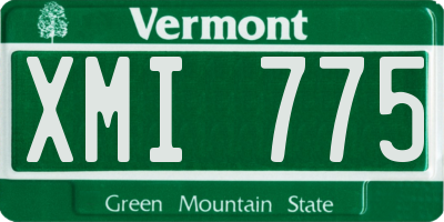 VT license plate XMI775