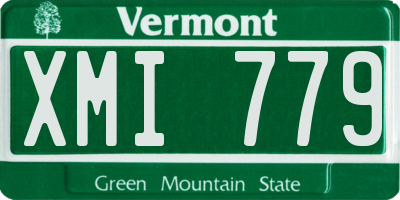VT license plate XMI779