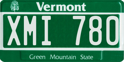 VT license plate XMI780