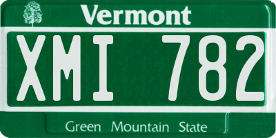 VT license plate XMI782