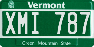 VT license plate XMI787