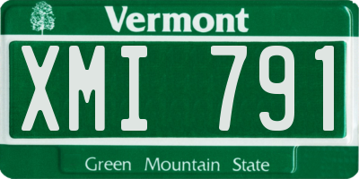 VT license plate XMI791