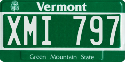 VT license plate XMI797