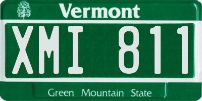 VT license plate XMI811