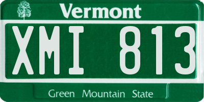 VT license plate XMI813