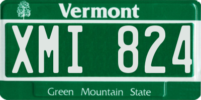 VT license plate XMI824