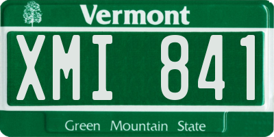 VT license plate XMI841