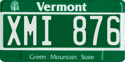VT license plate XMI876