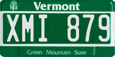 VT license plate XMI879