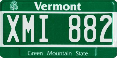 VT license plate XMI882