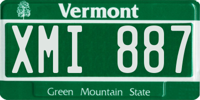VT license plate XMI887