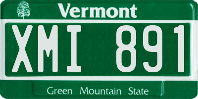 VT license plate XMI891