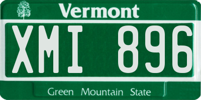 VT license plate XMI896