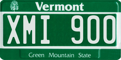 VT license plate XMI900
