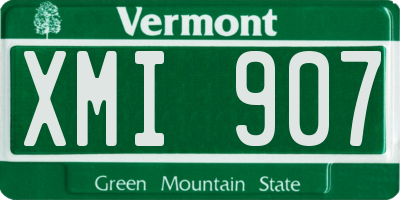 VT license plate XMI907