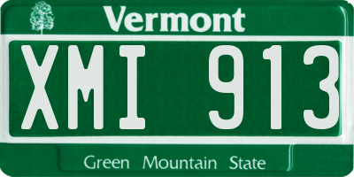 VT license plate XMI913