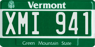 VT license plate XMI941